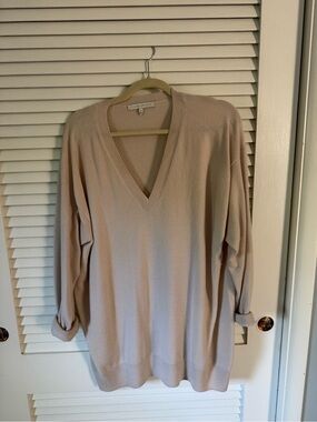 NakedCashmere cream V-Neck Cashmere Sweater